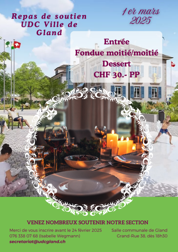 Repas de soutien UDC